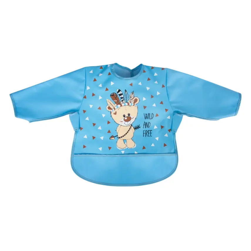 Sevi Bebe Kollu Muşamba Mama Önlüğü Ayıcık - 1