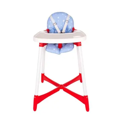 Sevi Bebe Mama Sandalyesi Minderi Mavi Yıldız (1)