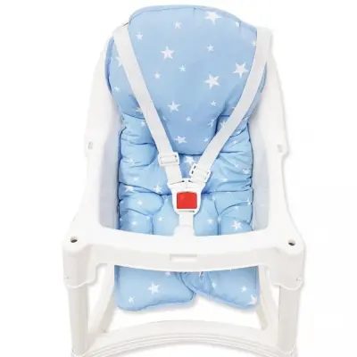 Sevi Bebe Mama Sandalyesi Minderi Mavi Yıldız