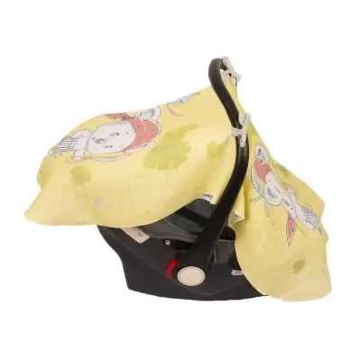 Sevi Bebe Müslin Anakucağı Örtüsü Pano Baskılı Korsan (1)