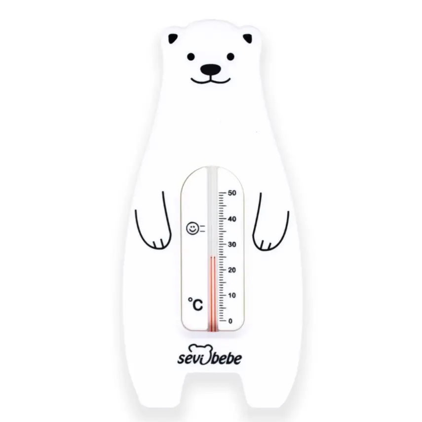 Sevi Bebe Oda ve Banyo Termometresi Beyaz Kutup Ayısı - 2