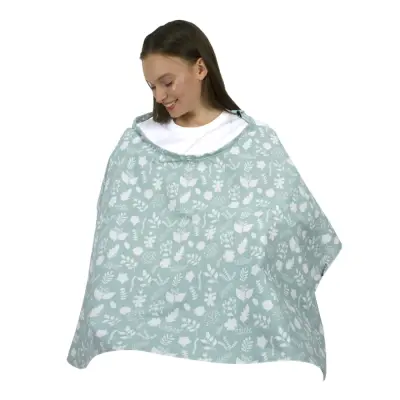 Sevi Bebe Tokalı Emzirme Örtüsü Yaprak (1)