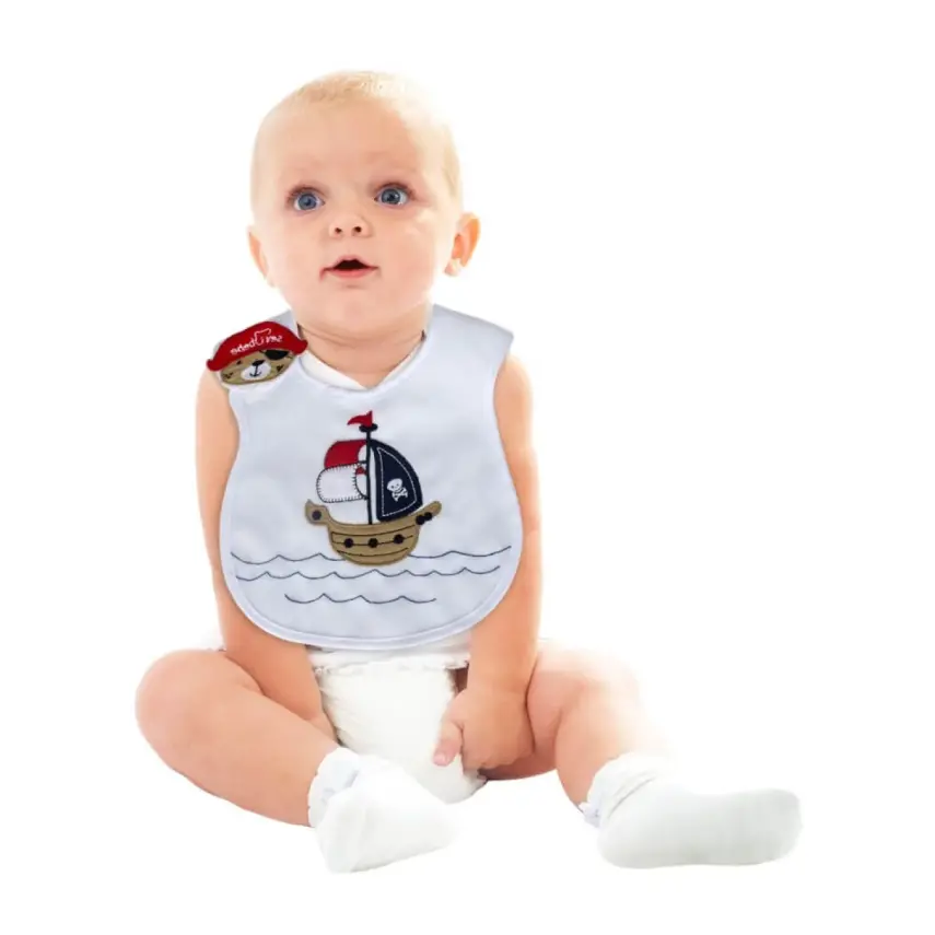 Sevi Bebe Yandan Cırtlı Mama Önlüğü Korsan Ayıcık - 2