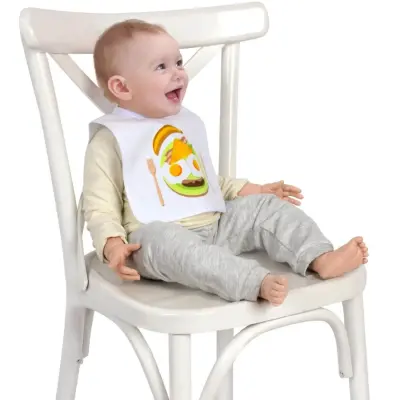 Sevi Bebe Yapışkanlı Havlu Mama Önlüğü Yemek Tabağı - 3