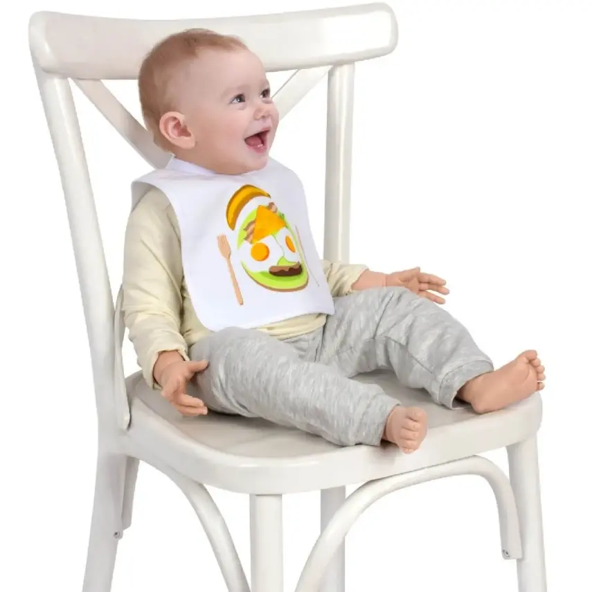 Sevi Bebe Yapışkanlı Havlu Mama Önlüğü Yemek Tabağı - 3