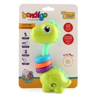 Sevimli Dino - Işıklı Müzikli Çıngırak (1)