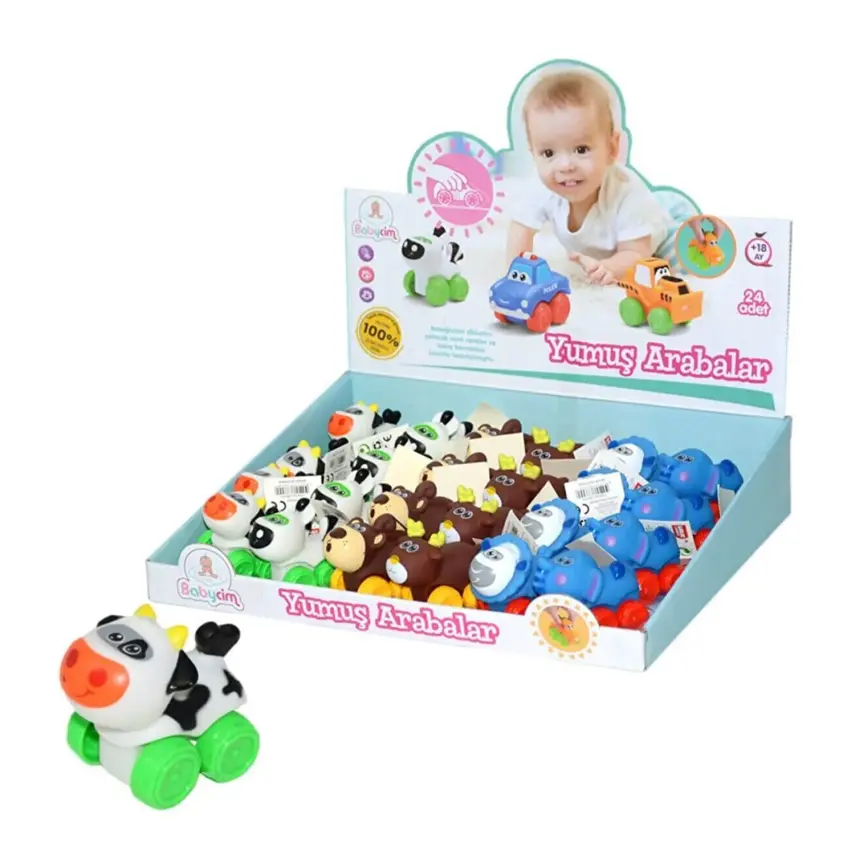 Sevimli Tekerlekli İnekli Hayvancıklar - 1