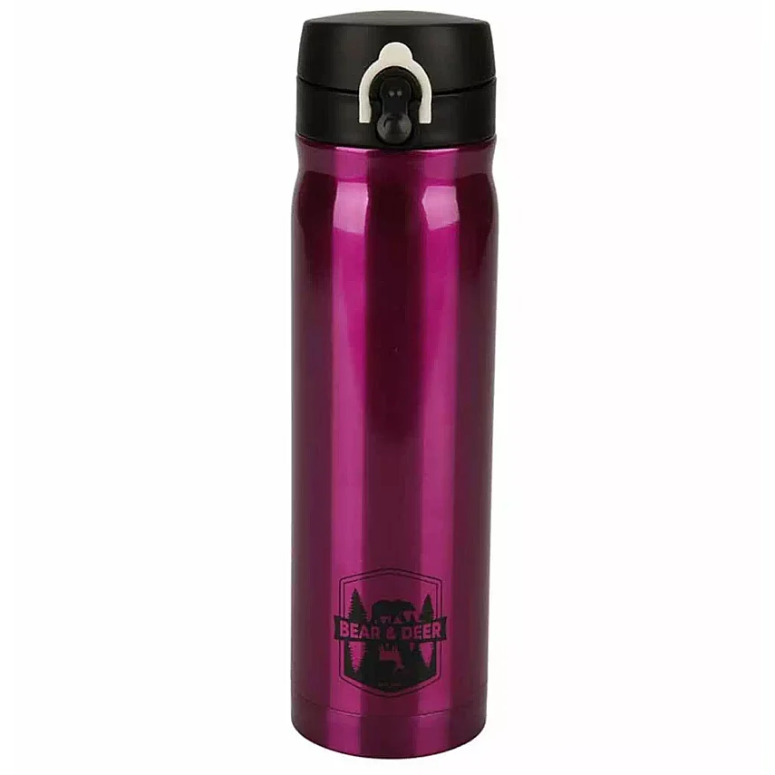 Shotay B&D Termos Matara Otomatik Kapak 500 ml Pembe - 1