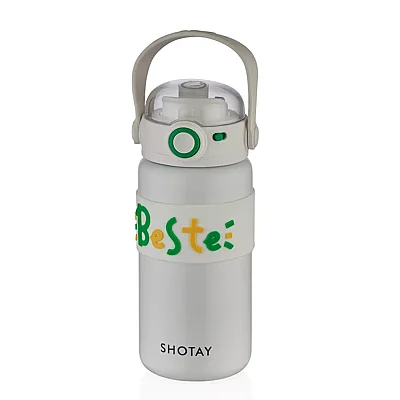Shotay Beste Çelik Termos Matara 500 ml Beyaz