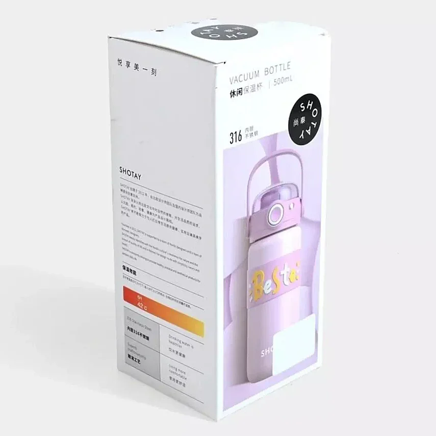 Shotay Beste Çelik Termos Matara 500 ml Gri - 4