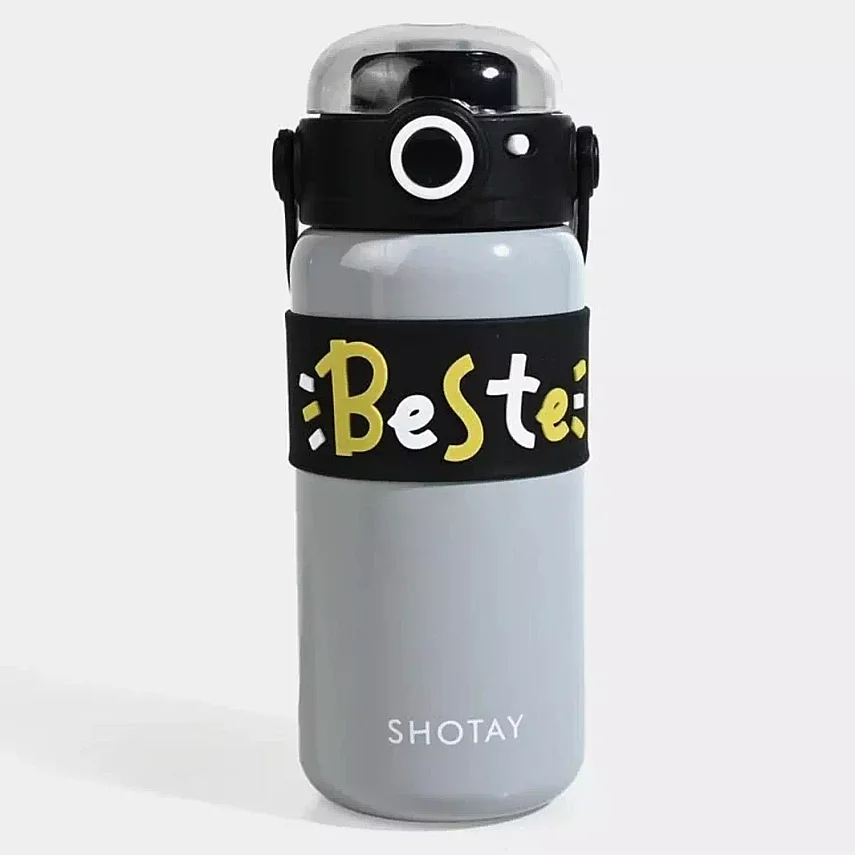 Shotay Beste Çelik Termos Matara 500 ml Gri - 5