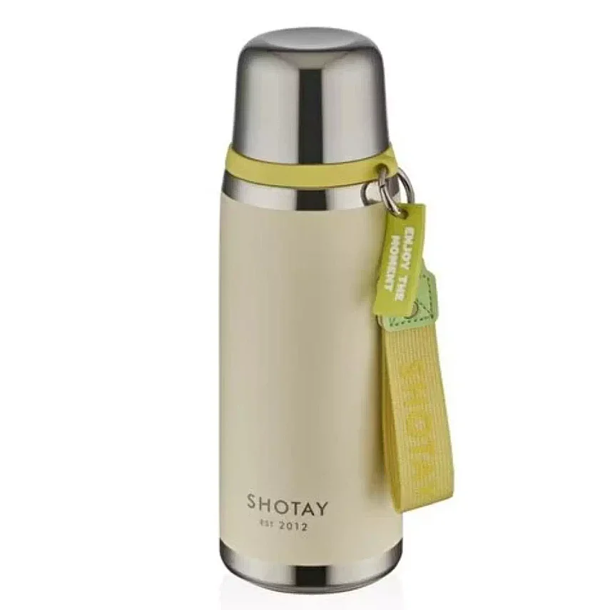 Shotay Premium Çelik Termos Matara 750 ml Beyaz - 1
