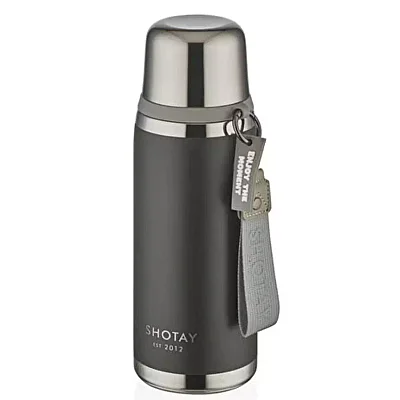 Shotay Premium Çelik Termos Matara 750 ml Siyah