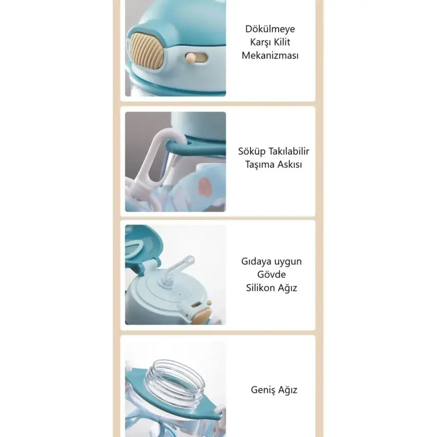 Shotay Rabbit Tritan Matara 600 Ml - 3