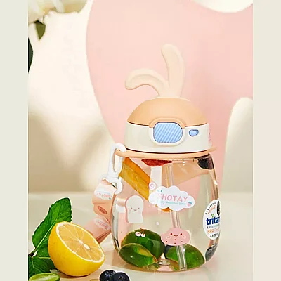 Shotay Rabbit Tritan Matara 600 ml Kahverengi (1)