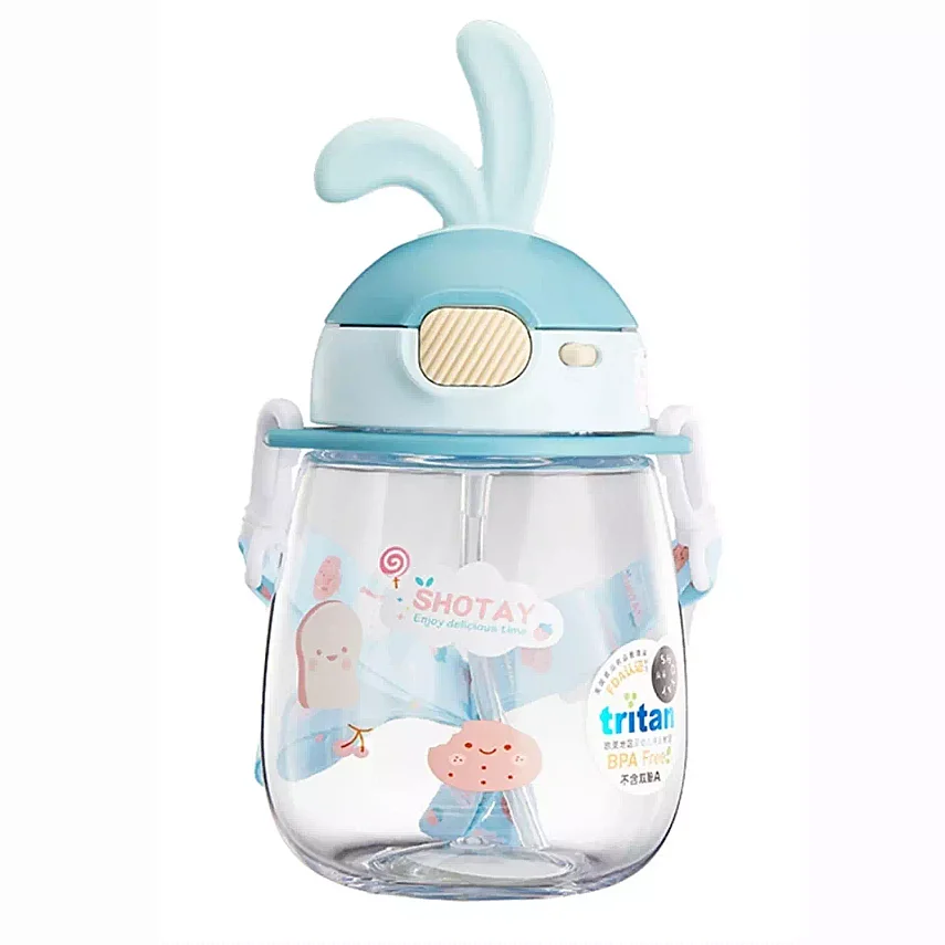 Shotay Rabbit Tritan Matara 600 ml Mavi - 1