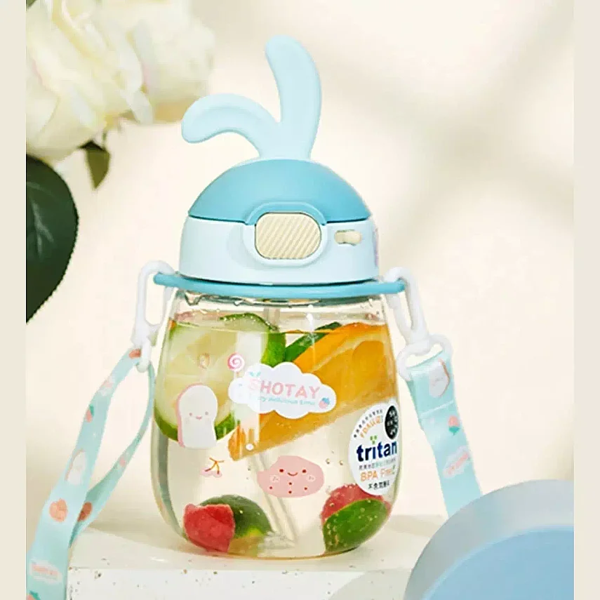 Shotay Rabbit Tritan Matara 600 ml Mavi - 2