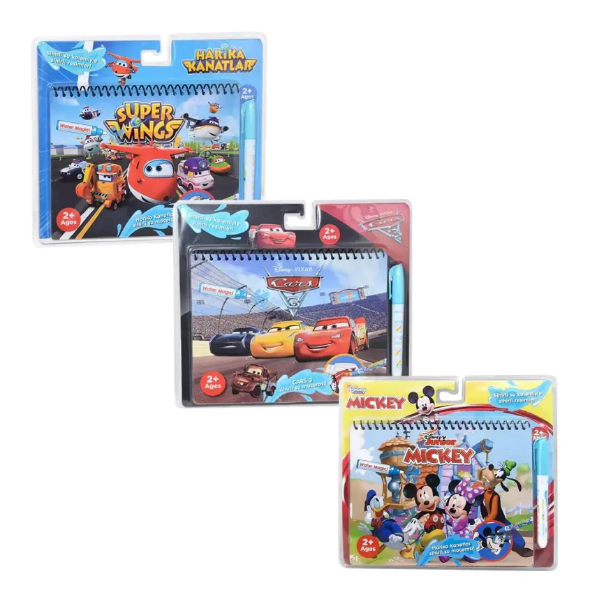 Sihirli Boyama Kitabı Disney 3 lü Set - 1