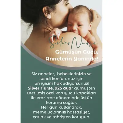 SilverNurse Koruyucu Göğüs Kapakları Gümüş 2li - 14