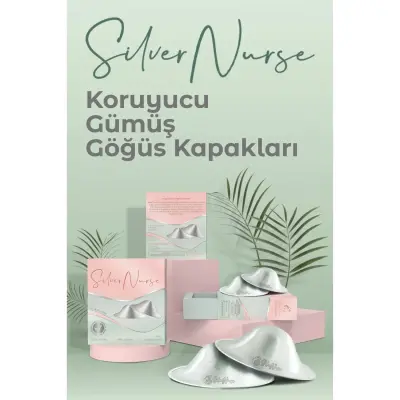 SilverNurse Koruyucu Göğüs Kapakları Gümüş 2li - 15