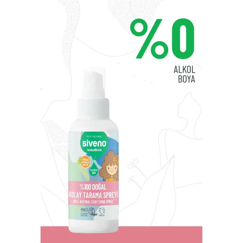 Siveno %100 Doğal Bebek Kolay Tarama Spreyi 100ml - 12