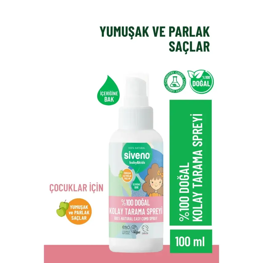 Siveno %100 Doğal Bebek Kolay Tarama Spreyi 100ml - 7
