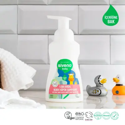 Siveno %100 Doğal Bebek Köpük Şampuanı 250 ml - 12