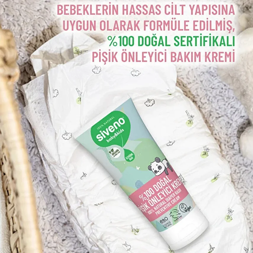 Siveno %100 Doğal Bebek Pişik Önleyici Jel Krem 50ml - 2