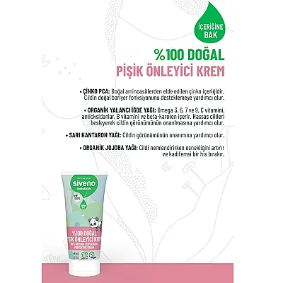 Siveno %100 Doğal Bebek Pişik Önleyici Jel Krem 50ml - 4