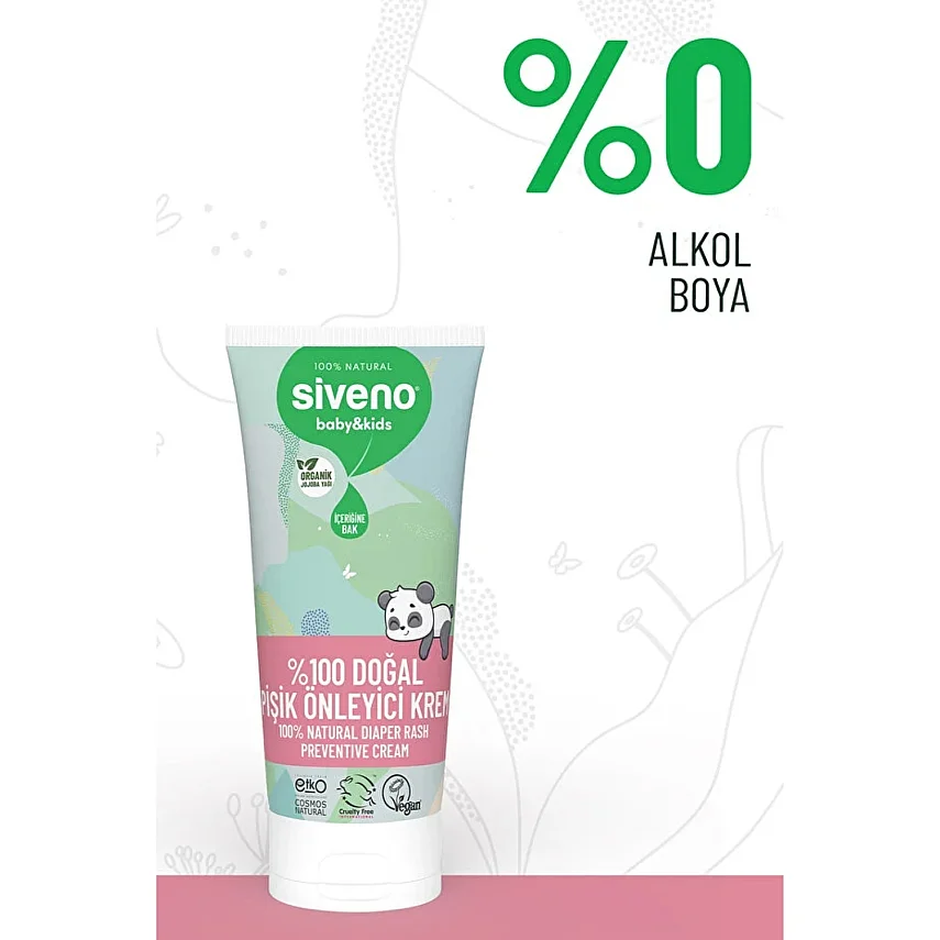 Siveno %100 Doğal Bebek Pişik Önleyici Jel Krem 50ml - 6