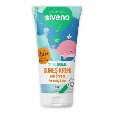 Siveno %100 Doğal Bebekler İçin Güneş Kremi 50 ml 