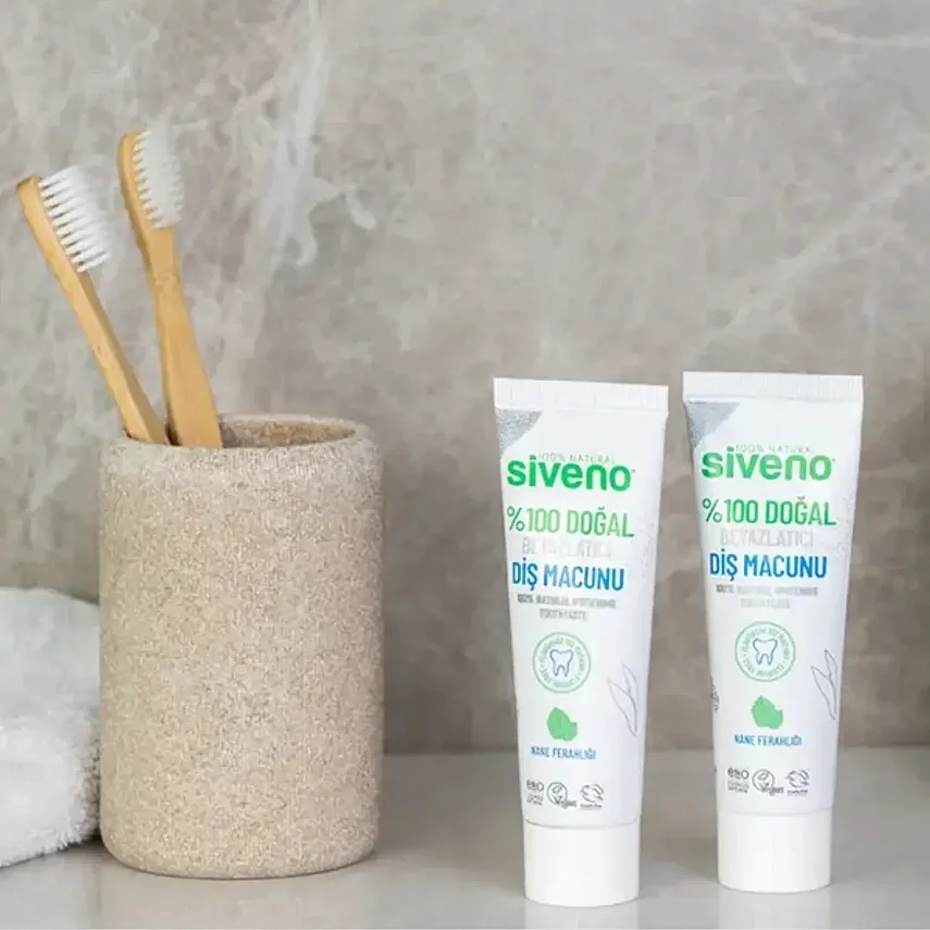 Siveno %100 Doğal Beyazlatıcı Diş Macunu Yetişkin 65 gr - 8
