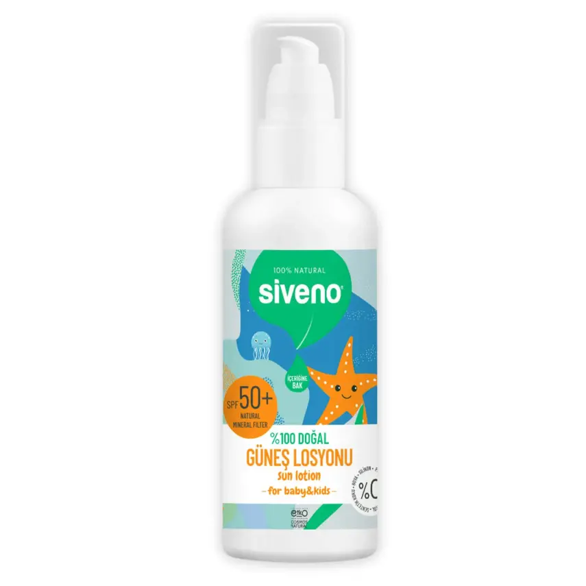 Siveno %100 Doğal Çocuklar İçin Güneş Losyonu 100 ml - 6