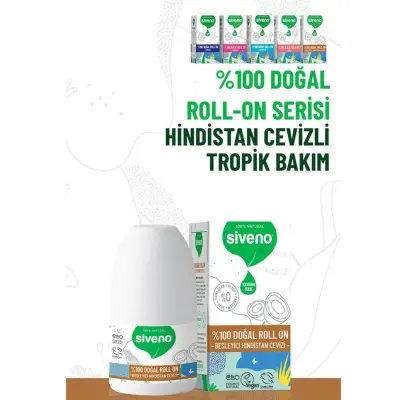 Siveno %100 Doğal Roll-On Besleyici Hindistan Cevizi 50 ml  - 9