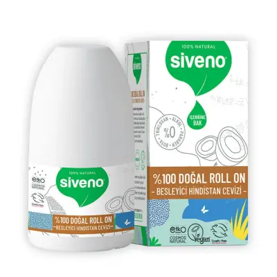 Siveno %100 Doğal Roll-On Besleyici Hindistan Cevizi 50 ml (1)