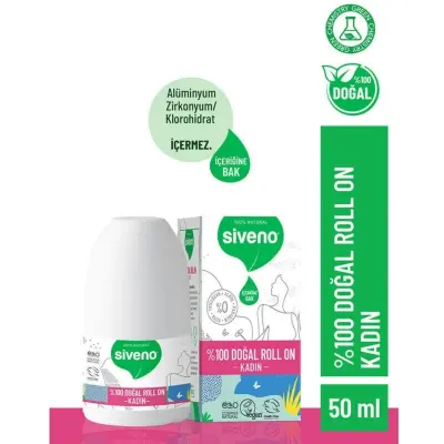 Siveno %100 Doğal Roll-On Kadınlar İçin 50 ml (1)