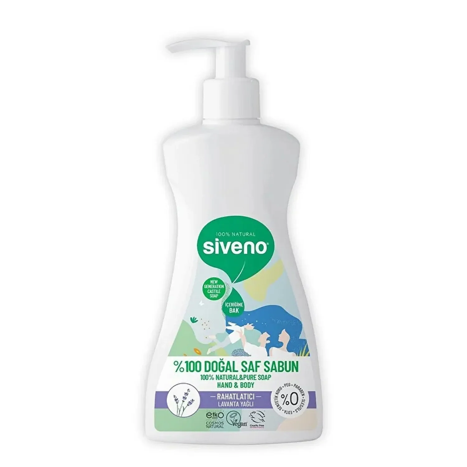 Siveno %100 Lavanta Yağlı Doğal Sıvı Sabun 300ml