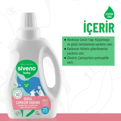 Siveno Baby Doğal Çamaşır Sabunu 750 ml - 7