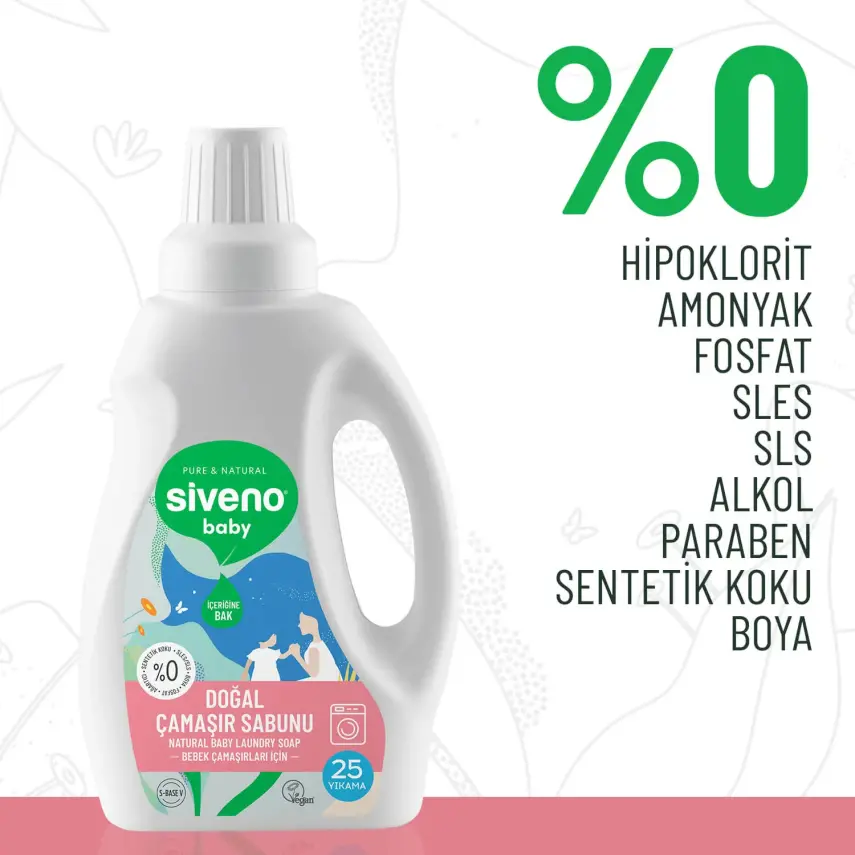Siveno Baby Doğal Çamaşır Sabunu 750 ml - 8