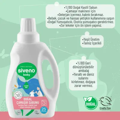 Siveno Baby Doğal Çamaşır Sabunu 750 ml - 9