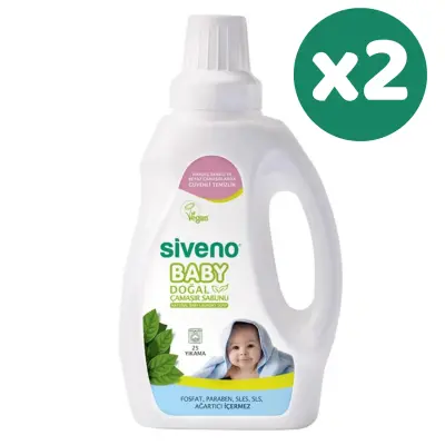 Siveno Baby Doğal Çamaşır Sabunu 750 ml x2 (1)