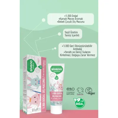 Siveno Doğal Diş Macunu Baby&Kids 50ml  - 14