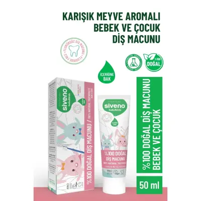 Siveno Doğal Diş Macunu Baby&Kids 50ml  (1)