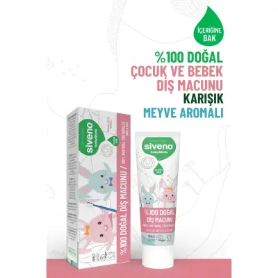Siveno Doğal Diş Macunu Baby&Kids 50ml  - 15