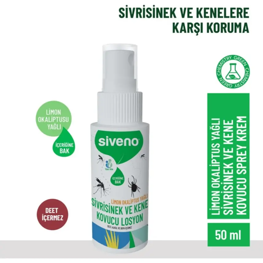 Siveno Sivrisinek ve Kene Kovucu Sprey Krem 50 ml - 2