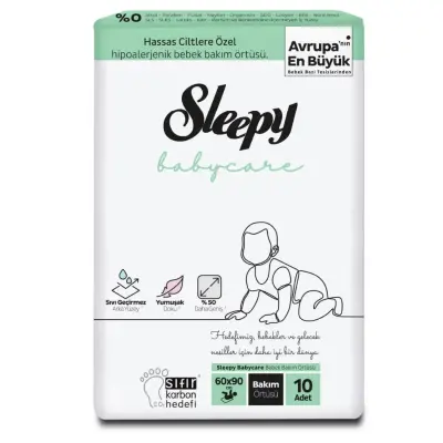 Sleepy Bebek Bakım Örtüsü 10lu 60x90 cm (1)