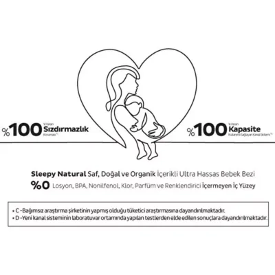 Sleepy Bebek Bezi Natural Double Soft Maxi 100lü Ultra Paket - 4