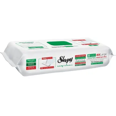 Sleepy Easy Clean Beyaz Sabun Katkılı Mopa Uyumlu Yer Temizlik Havlusu 50 Yaprak - 1