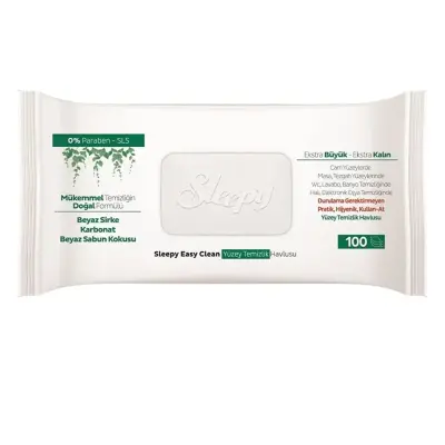 Sleepy Easy Clean Yüzey Temizlik Havlusu 100 Yaprak - 6