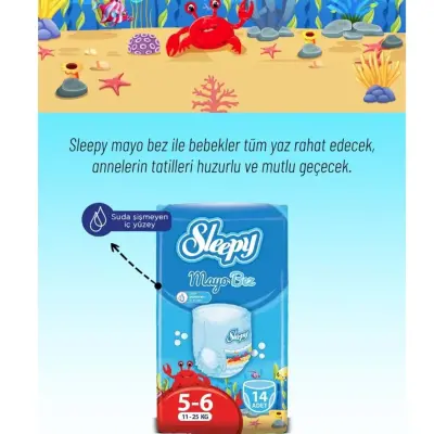 Sleepy Mayo Külot Bebek Bezi 6 Beden Large 11-25 kg 14lü - 3